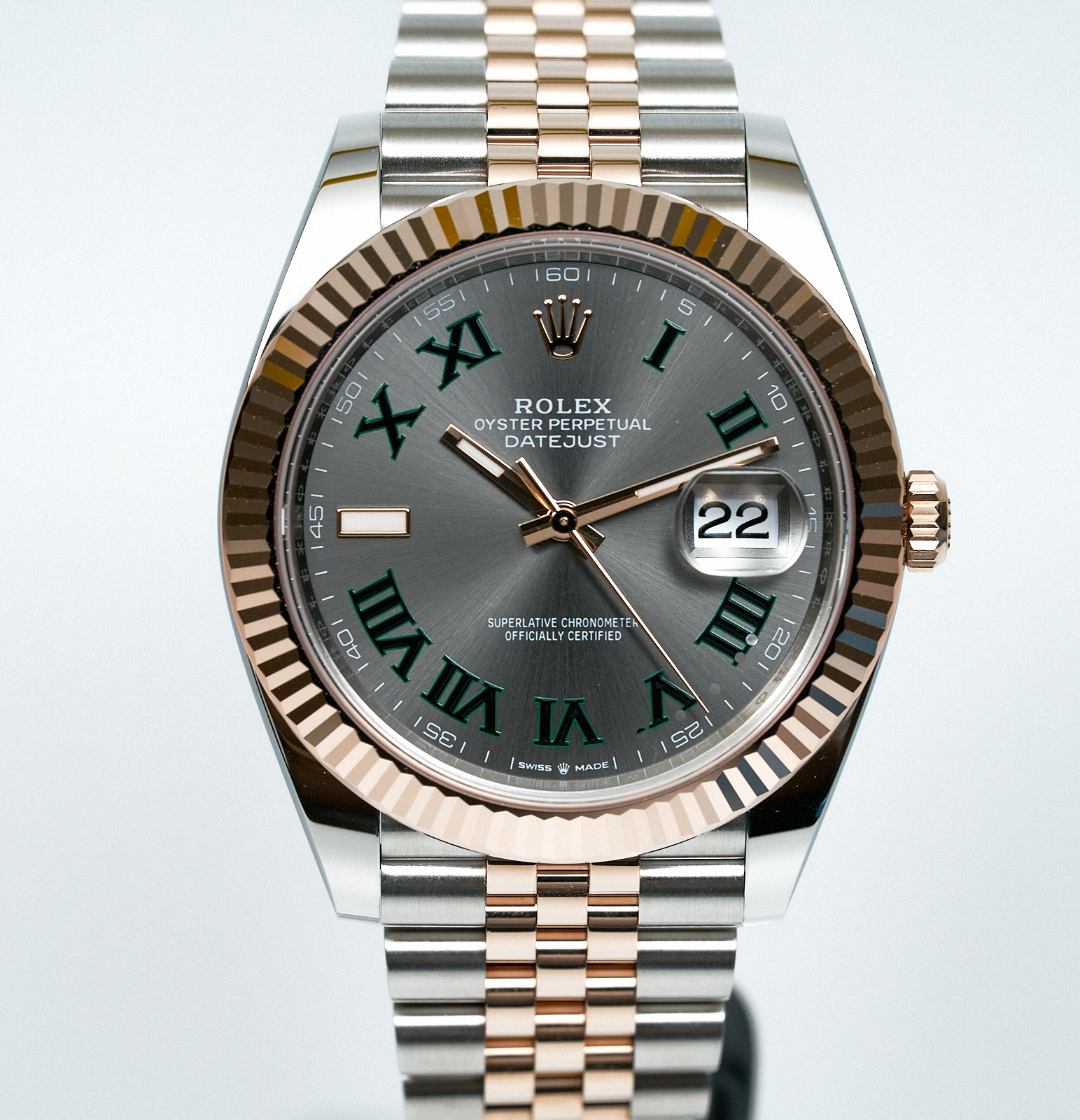 Rolex Date Just 41 Rose Gold Wimbledon 126331 - Image 1