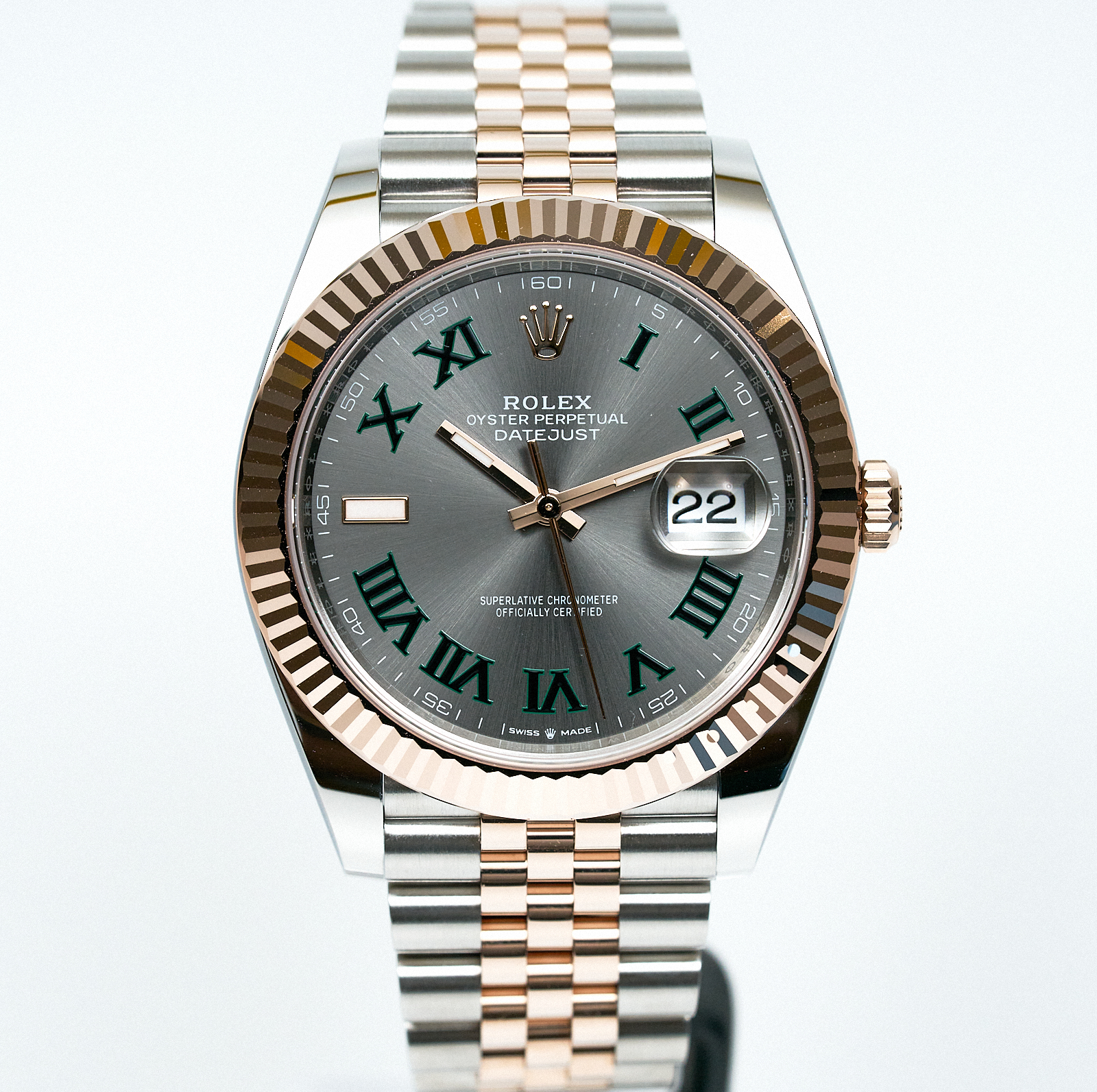 Rolex Date Just 41 Rose Gold Wimbledon 126331 - Image 3