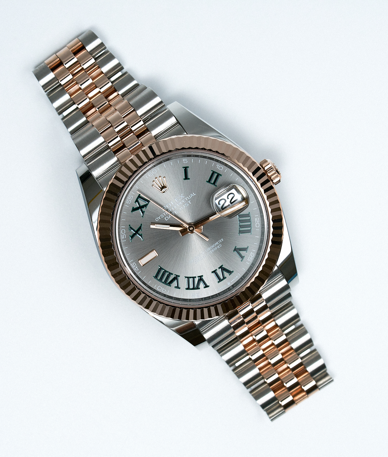 Rolex Date Just 41 Rose Gold Wimbledon 126331 - Image 5