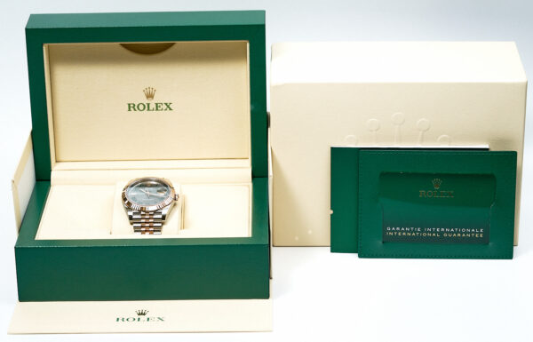 Rolex Date Just 41 Rose Gold Wimbledon 126331