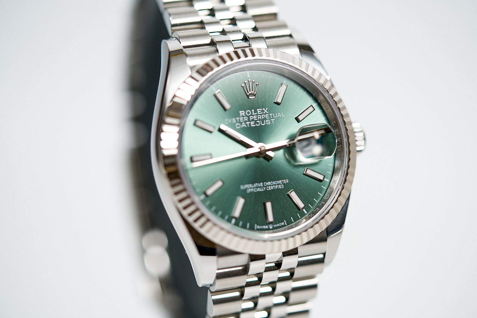 Rolex Date Just 36 "Mint Green" 126234 - Image 5