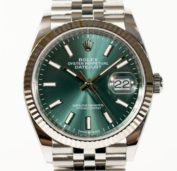 Rolex Date Just 36 "Mint Green" 126234