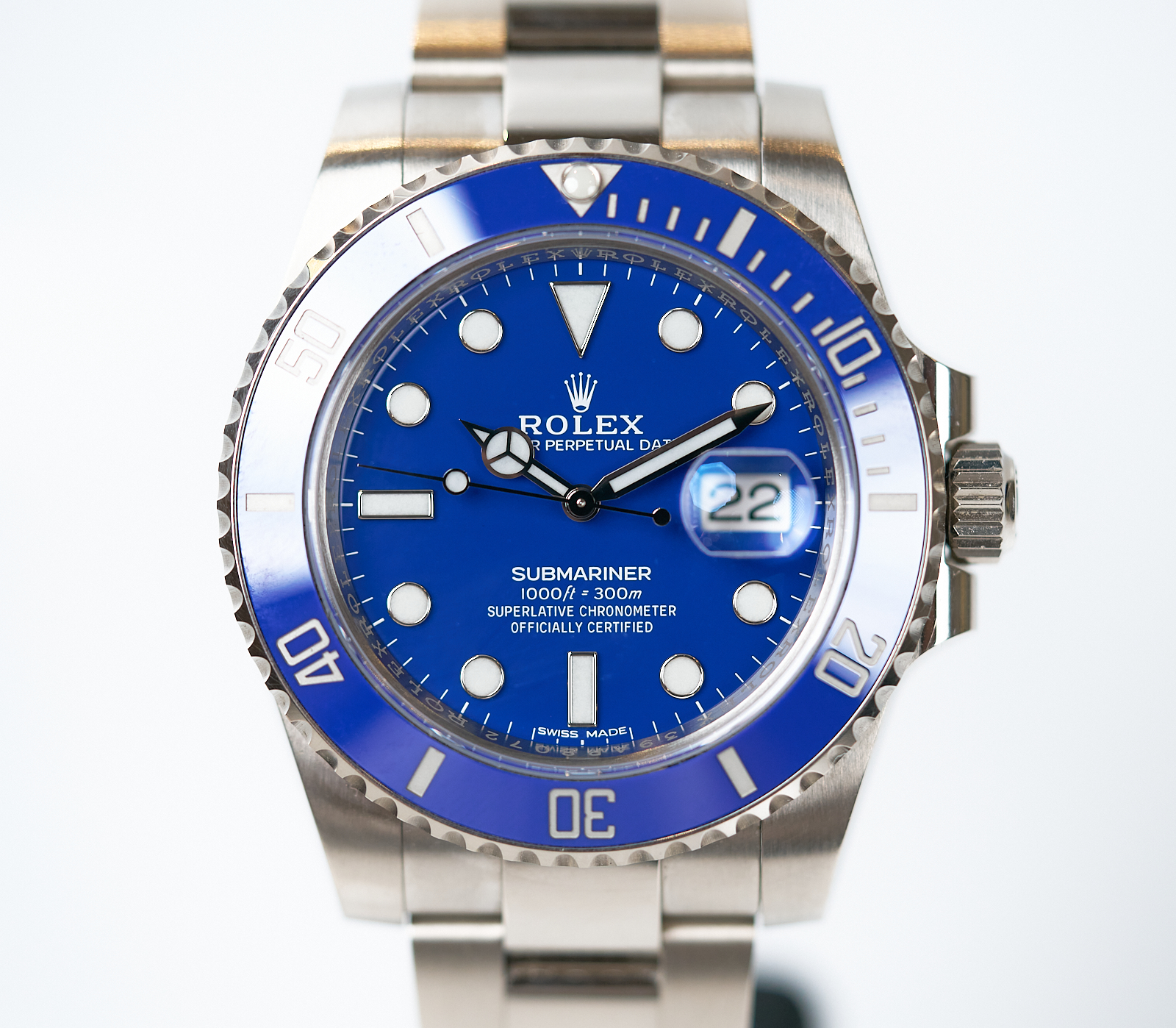 Rolex Submariner "Smurf" Rare NFC Warranty Card 116619LB - Image 1