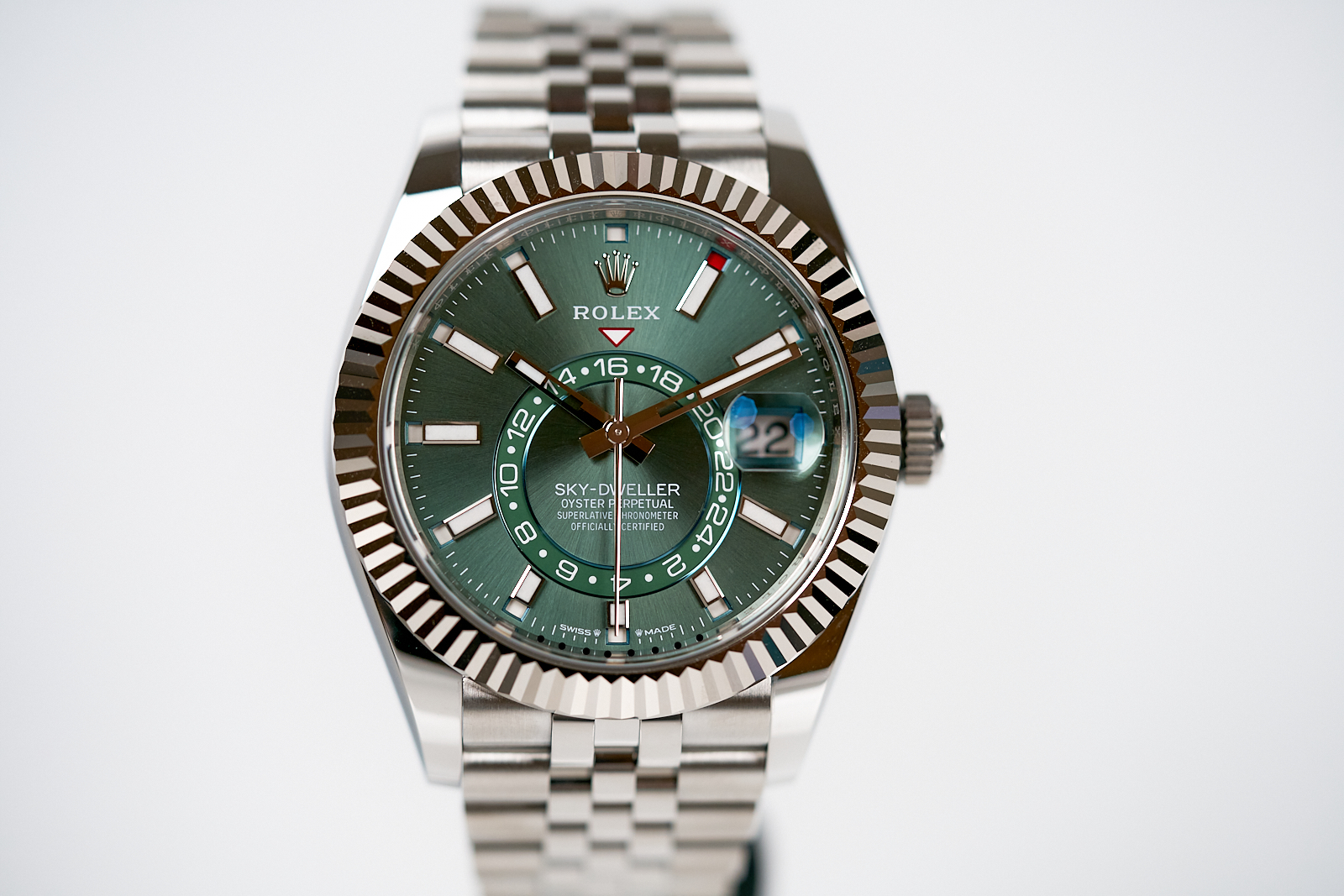 Rolex Sky Dweller Mint Green Jubilee 336934 - Image 3