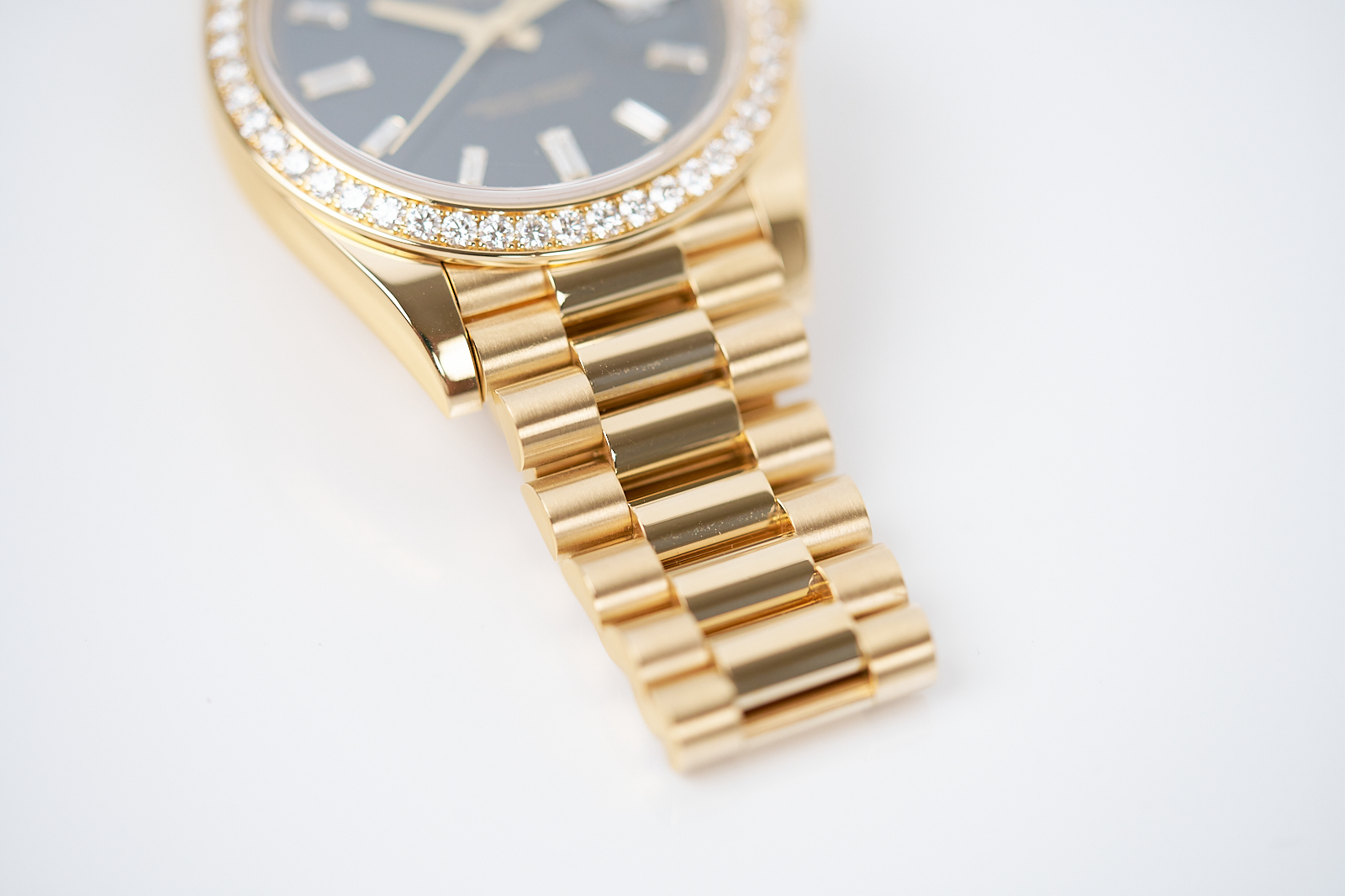 Rolex Day Date 40 Black Baguette Diamond Dial 228348RBR - Image 6