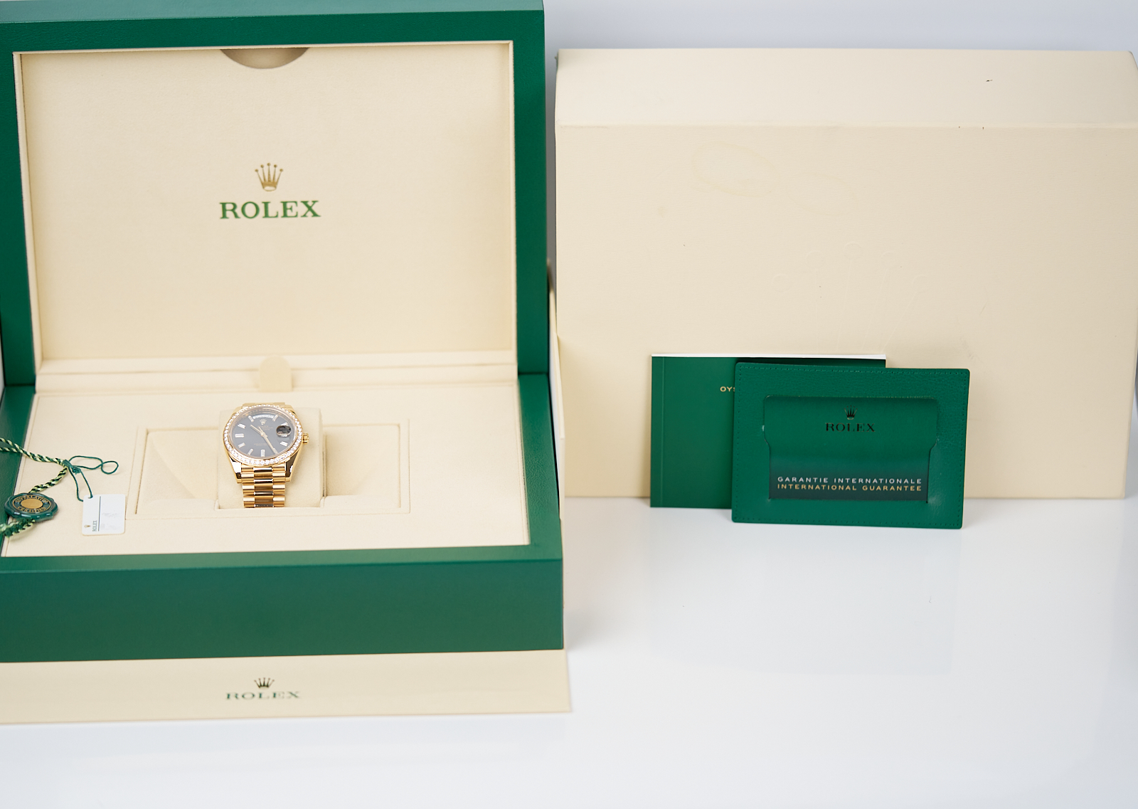 Rolex Day Date 40 Black Baguette Diamond Dial 228348RBR - Image 9