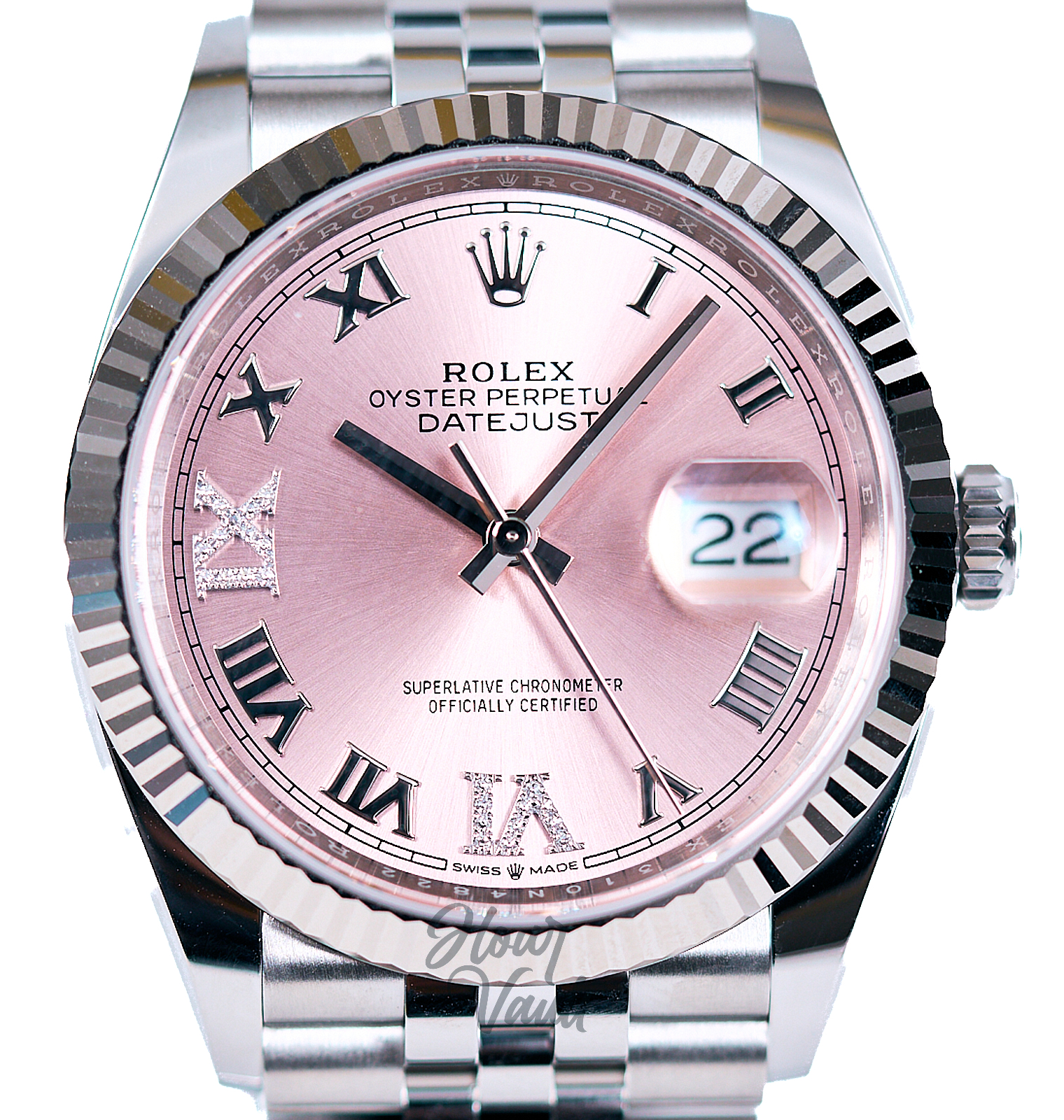 Rolex Date Just 36 Pink Diamond Dial 126234 - Image 1
