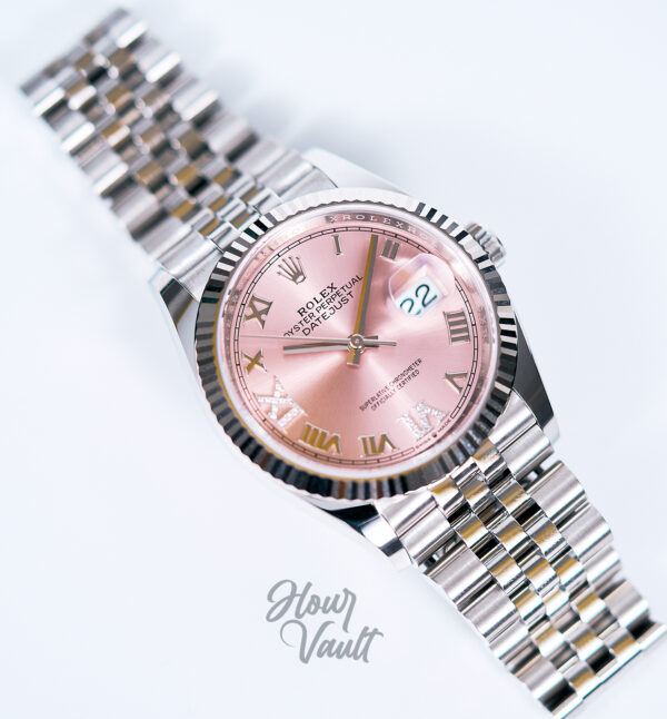 Rolex Date Just 36 Pink Diamond Dial 126234