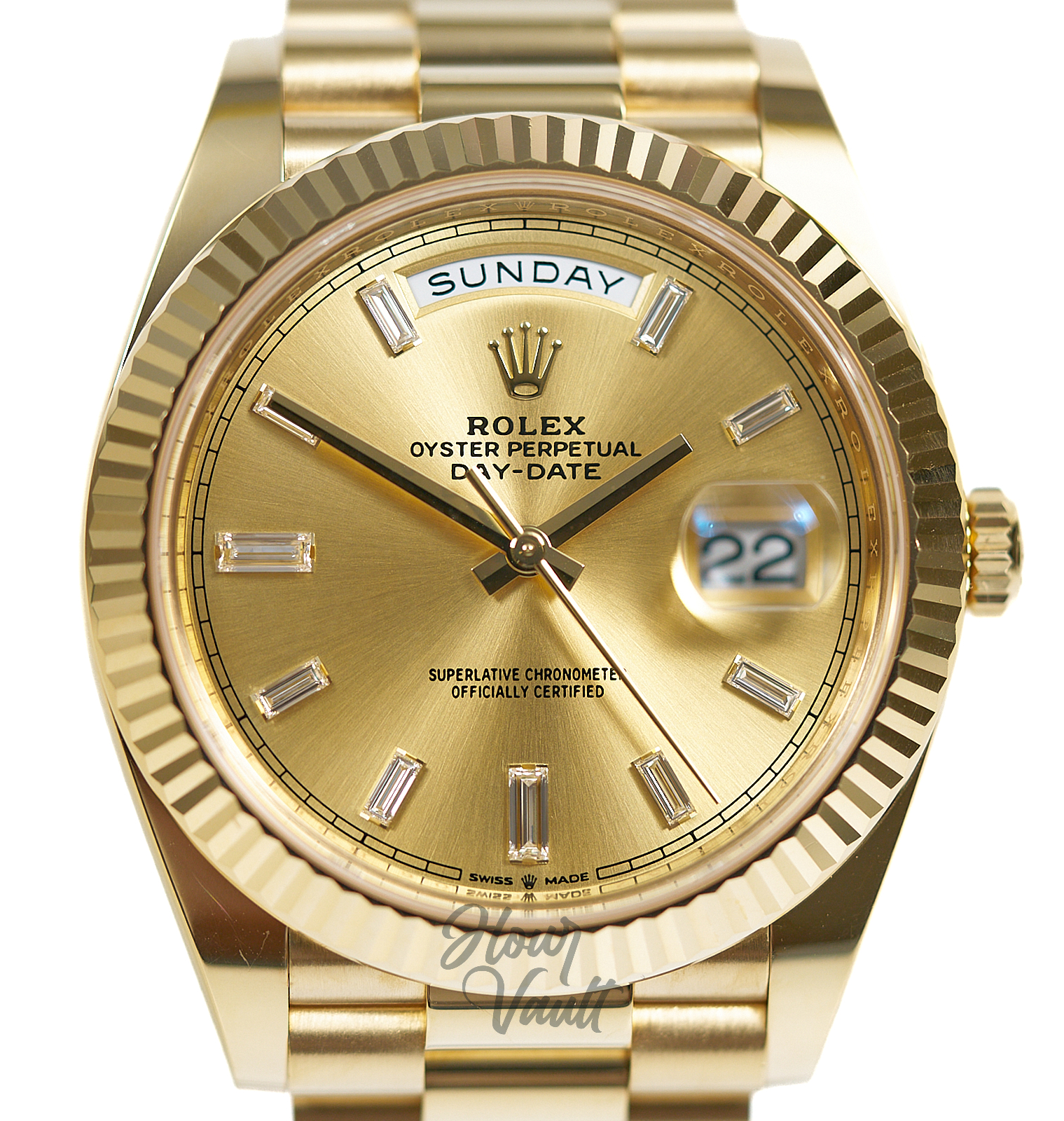 Rolex Day Date 40 228238 Champagne Diamond Dial - Image 1