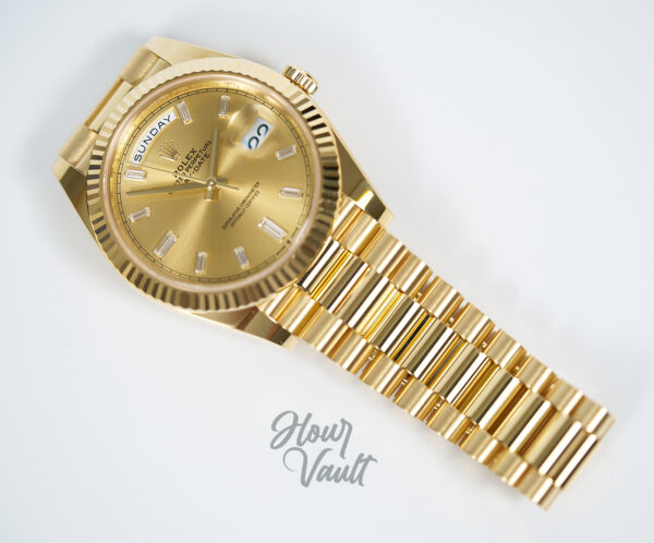 Rolex Day Date 40 228238 Champagne Diamond Dial