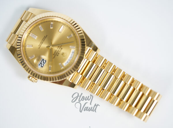 Rolex Day Date 40 228238 Champagne Diamond Dial