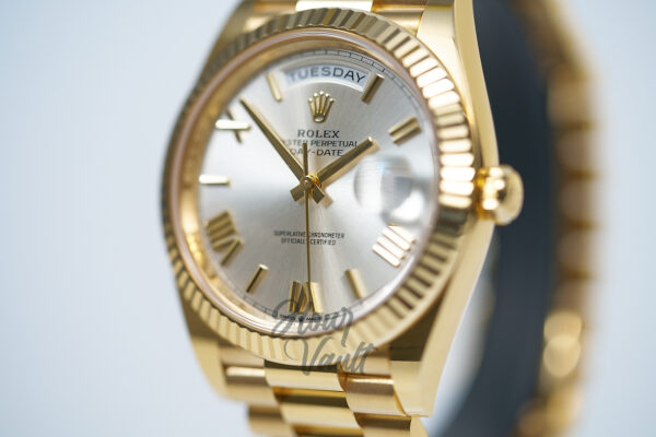 2023 Rolex Day Date 40 228238 Silver Roman Dial