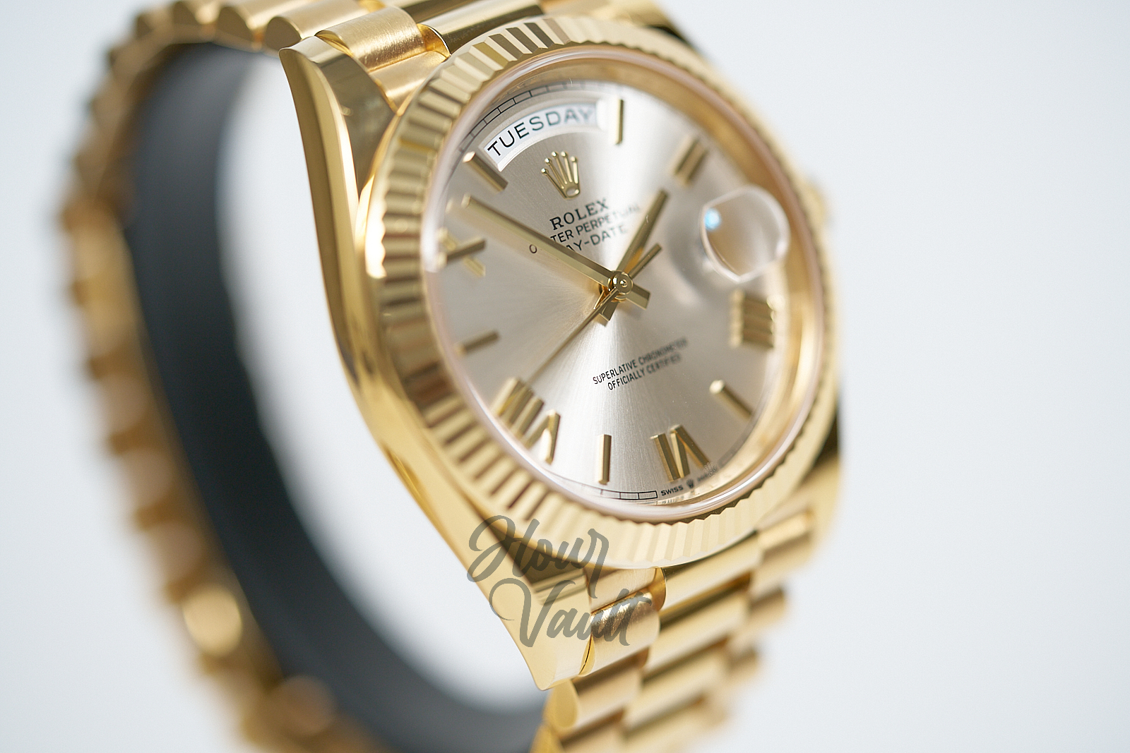 2023 Rolex Day Date 40 228238 Silver Roman Dial - Image 4