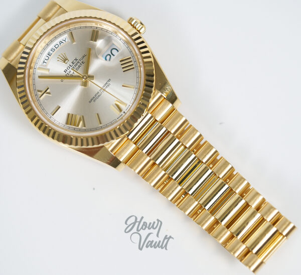 2023 Rolex Day Date 40 228238 Silver Roman Dial