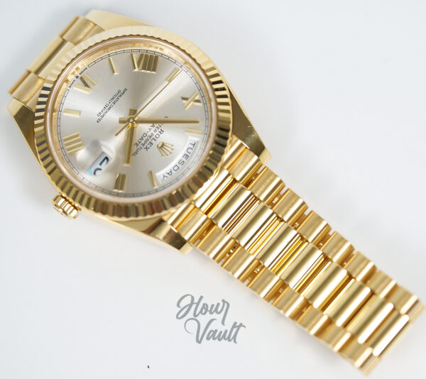 2023 Rolex Day Date 40 228238 Silver Roman Dial