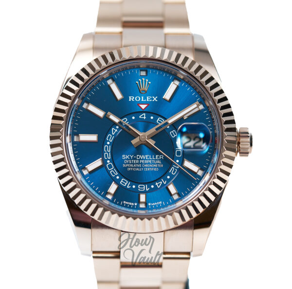 2025 Rolex Skydweller Rose Gold 42MM Blue Dial 336935