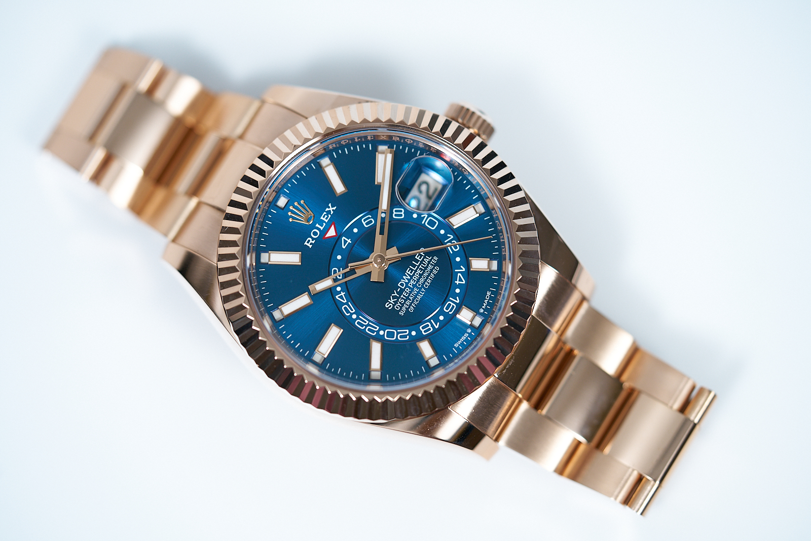 2025 Rolex Skydweller Rose Gold 42MM Blue Dial 336935 - Image 6