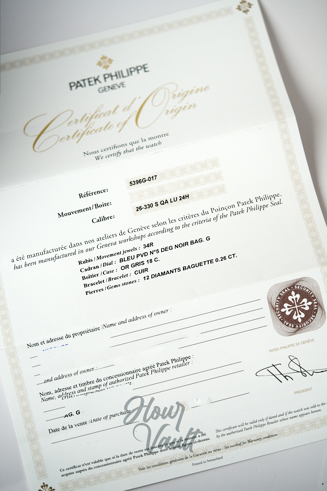 2026 Patek Philippe Complications Blue Baguette 5396G-017 BNIB - Image 13