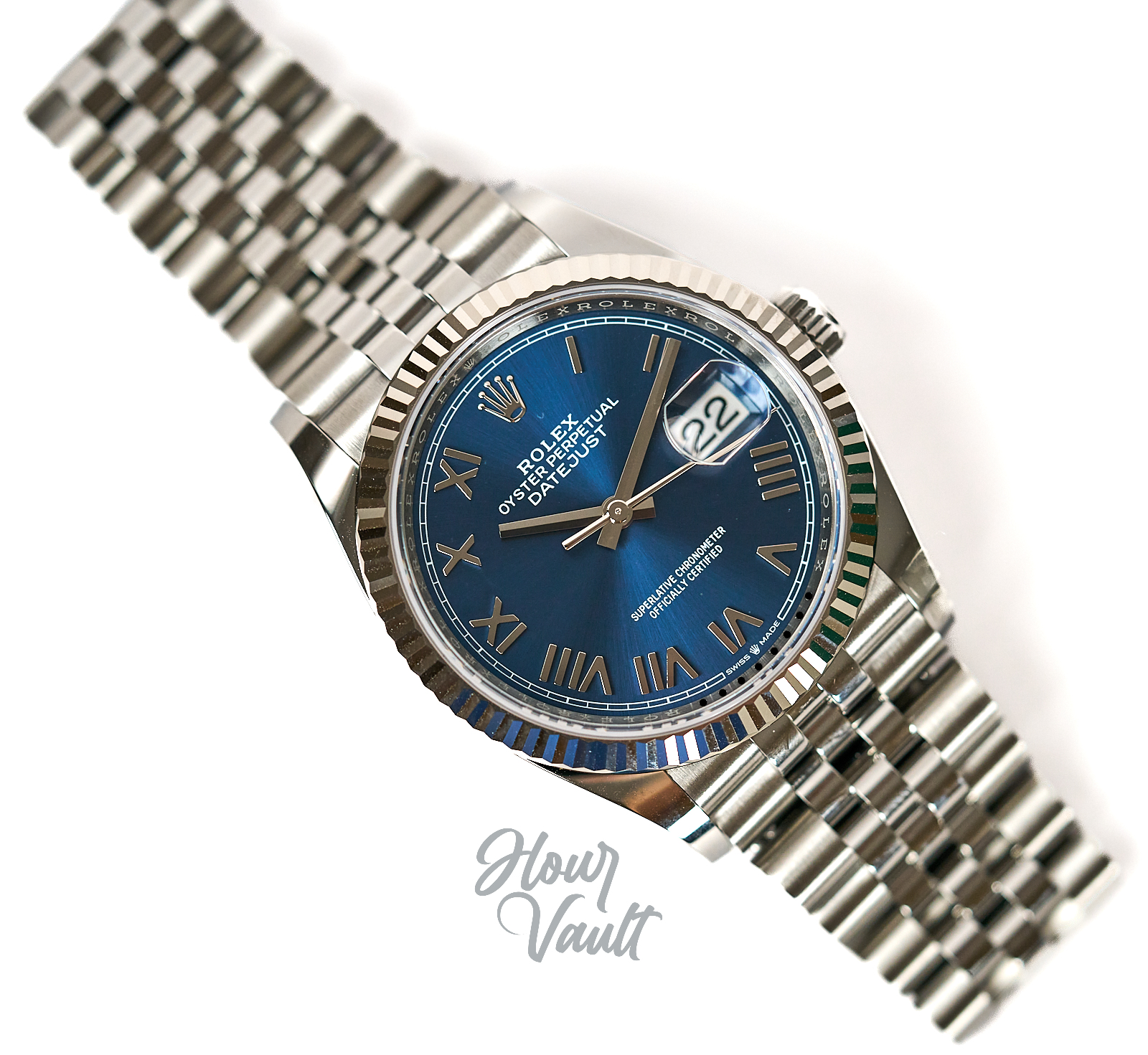 2026 Rolex Date Just 36 126234 "Blue Roman" Dial BNIB - Image 4