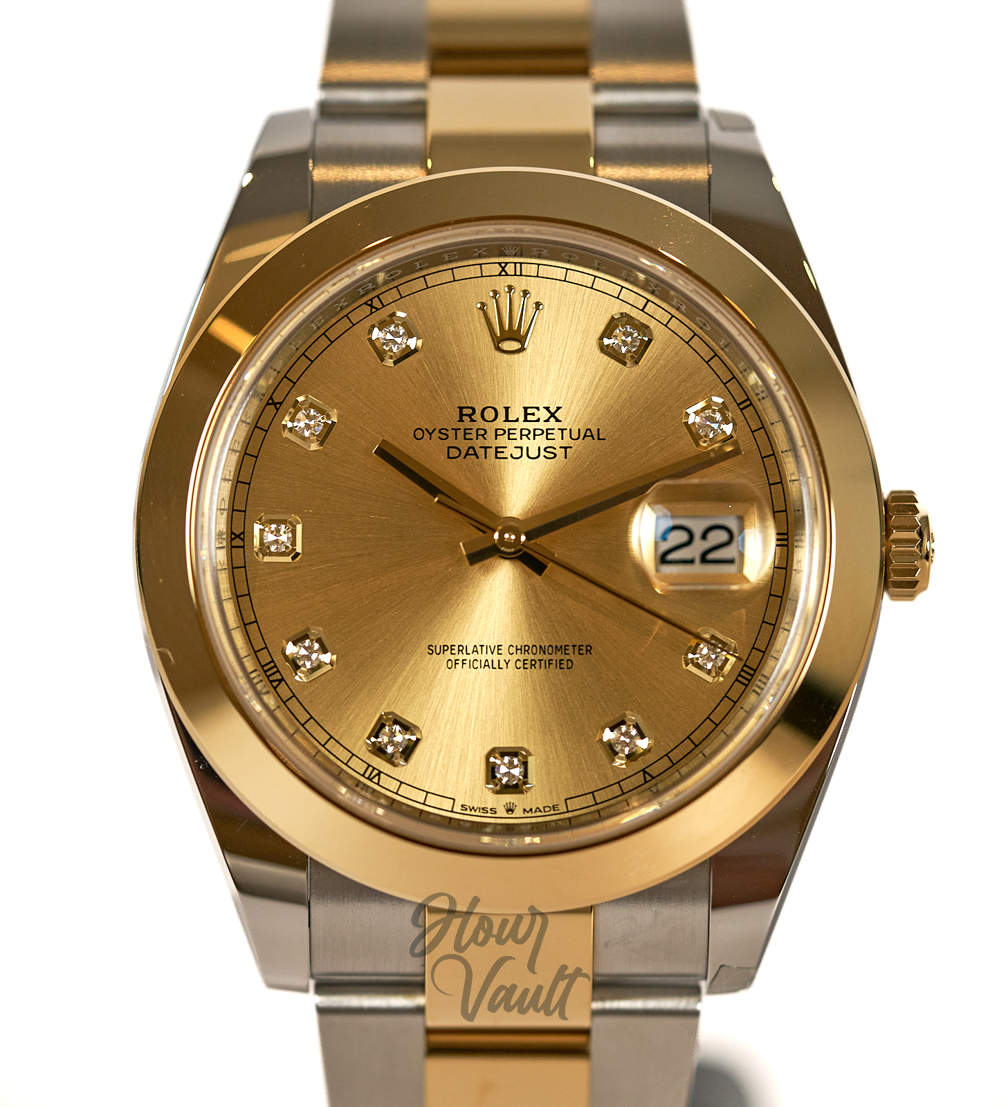 2024 Rolex Date Just 41 "Champagne Diamond Dial" BNIB - Image 2