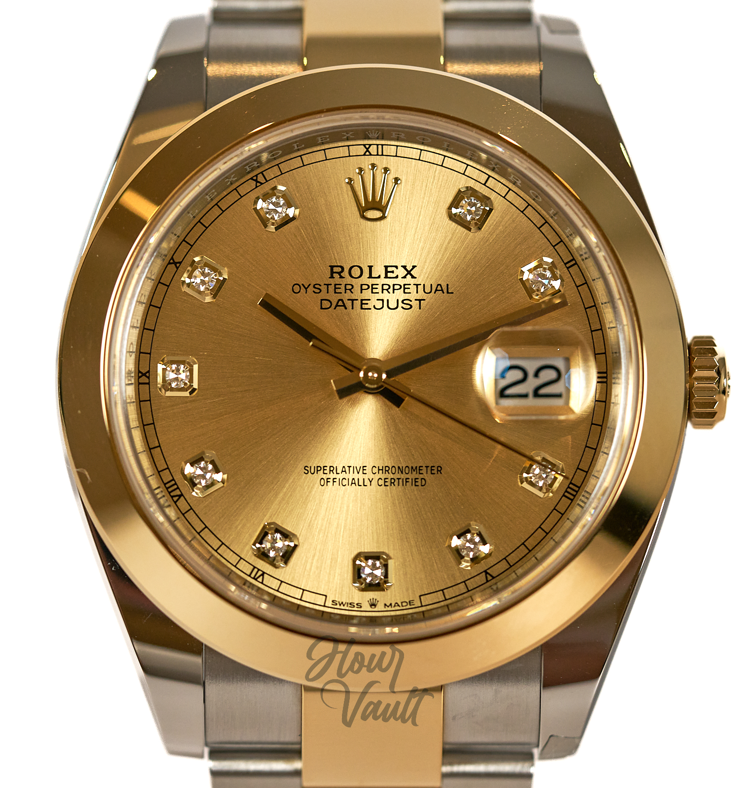 2024 Rolex Date Just 41 "Champagne Diamond Dial" BNIB - Image 1