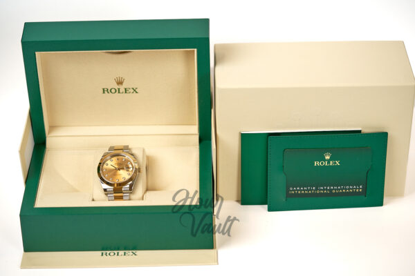 2024 Rolex Date Just 41 "Champagne Diamond Dial" BNIB